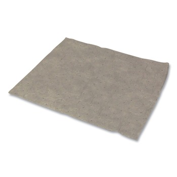 HOSPECO AS-MAB-PGV TASKBrand All Sorb 15 in. x 18 in. 0.22-Gallon Industrial Sorbent Pad - Gray (100/Pack)