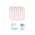 High-Density Trash Bags | Boardwalk V8046MNKR02 40 in. x 46 in. 45 gal. 10 mic High-Density Can Liners - Natural (250/Carton) image number 3