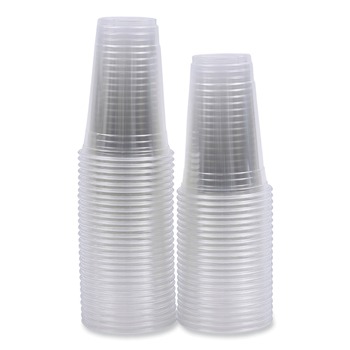 Boardwalk BWKPET20 20 oz. PET Plastic Cold Cups - Clear (50/Sleeve, 20 Sleeves/Carton)