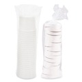 Food Containers & Lids | SOLO KHSB12A-2050 12.1 oz 3.6 in. Diameter Flexstyle Plastic Food Lid Container - White (250/Carton) image number 1