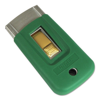 SCRAPERS | Unger SR040 ErgoTec Safety Scraper with Rubber Cover, Accepts 1-1/2 in. Blade