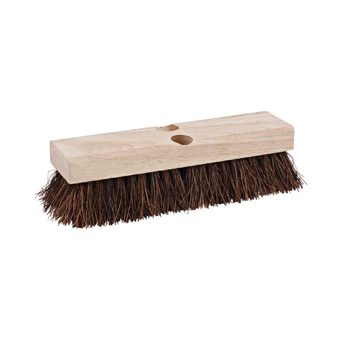 Brooms | Boardwalk BWK3110 10 in. Brush 2 in. Brown Palmyra Bristles Deck Brush Head image number 0