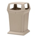 Outdoor Waste Receptacles | Rubbermaid Commercial FG917388BEIG Ranger 45-Gallon Fire-Safe Structural Foam Open-Style Container - Beige image number 0