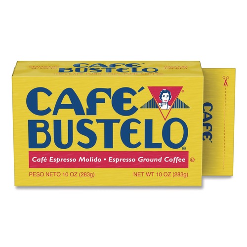 Coffee - Caffeinated | Cafe Bustelo 7447101720 10 oz. Brick Pack Coffee - Espresso image number 0