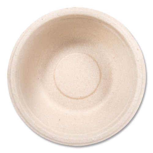 Bowls | Dart 12FBRB 12 oz Compostable Molded Fiber Dinnerware Bowl - Natural (1000/Carton) image number 0