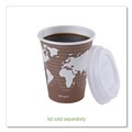 Cups | Eco-Products EP-BHC8-WAPK 8 oz. World Art Renewable and Compostable Paper Hot Cups - Brown/White (50/Pack) image number 6