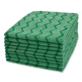 Cleaning Cloths & Wipes | Rubbermaid Commercial FGQ62000GR00 16 in. x 16 in. Microfiber Reusable Cleaning Cloths - Green (12/Carton) image number 0