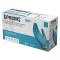 Janitorial Disposable & Single Use Gloves | Ammex GPNHD64100 8 mil Blue Powder-Free Nitrile Exam Gloves - Medium, Blue (500/Carton) image number 0