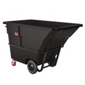 Carts & Trucks | Suncast Commercial RMTTHD200 2 cu. Yd. 2,300 lbs. Capacity Forkliftable Frame Heavy Duty Tilt Truck - Black/Red image number 2