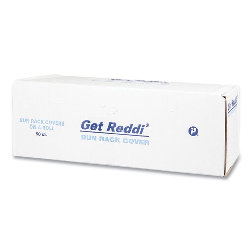 Pan Liners | Inteplast Group BR60X80 Get Reddi 15 Micron Poly Bun Rack Cover - Clear (50/Carton) image number 0