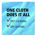 Cleaning Cloths & Wipes | Rubbermaid Commercial 1820583 16 in. x 16 in. Microfiber Cleaning Cloths - Blue (24/Pack) image number 9