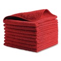 Cleaning Cloths & Wipes | Rubbermaid Commercial 1820581 16 in. x 16 in. Microfiber Cleaning Cloths - Pink (24/Pack) image number 2