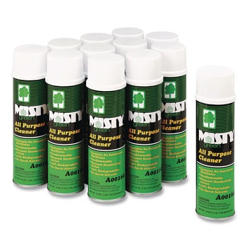 PRODUCTS | Misty 1001583 19 oz. Aerosol Spray Green All-Purpose Cleaner- Citrus Scent (12/Carton)