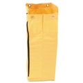 Furniture Cart Accessories | Rubbermaid Commercial 1966719 17.25 in. x 30.5 in. 24 Gallon Zippered Vinyl Cleaning Cart Bag - Yellow image number 1