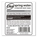 Personal Shampoos, Conditioners, & Body Washes | Dial Professional 4031 1 Liter Body Wash Refill - Spring Water Scent (8/Carton) image number 3