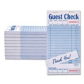 Guest Checks | AmerCareRoyal GC3632-1 3.5 in. x 6.7 in. 15 Lines One-Part No Copies Guest Check Pad with Ruled Back (2500/Carton) image number 0
