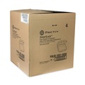 Food Containers & Lids | Pactiv Corp. YHLW10010000 SmartLock 9.5 in. x 10.5 in. x 3.25 in. Hinged Foam Containers - X-Large, White (250/Carton) image number 2