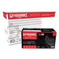 Food Service Disposable & Single Use Gloves | Ammex GWBN46100 6 mil Heavy-Duty Industrial Powder-Free Nitrile Gloves - Large, Black (1000/Carton) image number 2