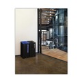 Indoor Waste Receptacles | Rubbermaid Commercial 2078988 Sustain 23 gal Metal/Plastic Decorative Refuse with Recycling Lid - Black image number 5