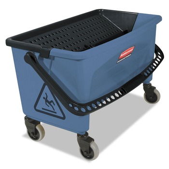 FINISH MOPS AND APPLICATORS | Rubbermaid Commercial FGQ93000BLUE 3 gal. Microfiber Finish Bucket with Lid - Blue