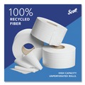 Toilet Tissues | Scott 67805 2-Ply 3.55 in. x 1000 ft. Septic Safe Essential 100% Recycled Fiber JRT Bathroom Tissue for Business - White (12/Carton) image number 6