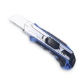 Knives & Multi-Purpose Tools | Cosco 091514 5.5 in. Plastic/Rubber Handle Retractable 4 in. Blade Four 8-Point Blades Heavy-Duty Snap Blade Utility Knife - Blue image number 1