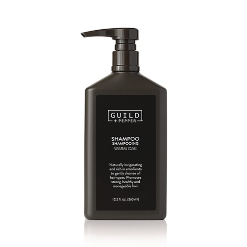 Personal Shampoos, Conditioners, & Body Washes | Guild+Pepper 100302 12.2 oz Shampoo - Warm Oak Scent (12/Carton) image number 0