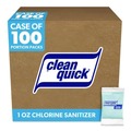 Glassware Cleaners | Clean Quick 02584 1 oz. Packet Powdered Chlorine-Based Sanitizer (100/Carton) image number 0