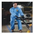 Cleaning Cloths & Wipes | KleenGuard 45003 A60 Ankle and Back Coveralls Elastic-Cuff - Large, Blue (24/Carton) image number 3