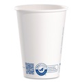 Perforated Roll & Hand Towels | SOLO 412RCN-PLANET Recycled Content PCF Paper Hot Cups ProPlanet Seal 12 oz White/Blue (1000/Carton) image number 1