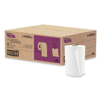 PRODUCTS | Cascades PRO H030 7.88 in. x 350 ft. 1-Ply Select Roll Paper Towels - White (12 Rolls/Carton)