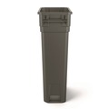 Indoor Waste Receptacles | Suncast Commercial TCNH2030 23-Gallon Plastic Resin Slim Trash Can - Gray image number 2
