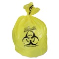 Waste Receptacles | Heritage A6043PY 30 in. x 43 in. 30 gal. 1.3 mil Healthcare Biohazard Printed Can Liners - Yellow (200/Carton) image number 2
