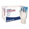 Food Service Disposable & Single Use Gloves | Boardwalk BWK345XLBX 4.4 mil General-Purpose Powder-Free Latex Gloves - X-Large, Natural (100/Box) image number 0