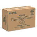 Cup Lids | Dart 20SL Plastic Cold Cup Lids Fits 8 oz. to 32 oz. Cups/Containers - Translucent (100/Sleeve, 10 Sleeves/Carton) image number 3