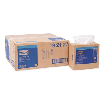 Tork 192127 9.25 in. x 16.25 in. Multipurpose Paper Wiper - White (8/Carton)