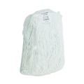 Mop Heads | Boardwalk BWK2016R #16 Cut-End Rayon Fiber Value Standard Mop Head - White (12/Carton) image number 2