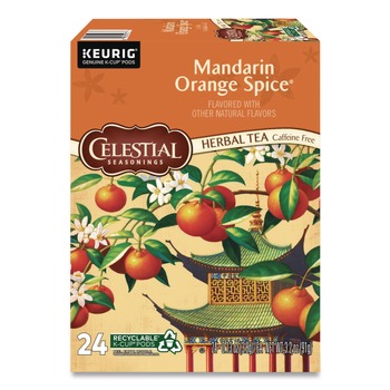  | Celestial Seasonings 5000330011 Mandarin Orange Spice Herb Tea K-Cups (24/Box)