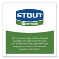 Low-Density Trash Bags | Stout by Envision T4048B15 40 in. x 48 in. 45-Gallon 1.5 mil. Total Recycled Content Plastic Trash Bags - Black/Brown (100/Carton) image number 7