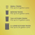 Drawstring & Kitchen Bags | Glad 78899 ForceFlex 24 in. x 27.38 in. 13 Gallon Kitchen Drawstring Trash Bags - Fresh Clean Scent/White (240/Carton) image number 10