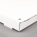 Pizza Boxes | Karat FP-PBF12W 12 in. x 12 in. x 1.97 in. Corrugated Paper Boxes - White/Brown (50/Bundle) image number 7