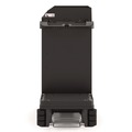 Perforated Roll & Hand Towels | Suncast Commercial HKC2002 24 in. x 62.13 in. x 49.75 in. 1-Shelf Plastic Partially Assembled Premium Housekeeping Cart - Black image number 7