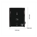 Towel Dispensers | Papernet 419483 11.8 x 9.8 x 14.2 Hy Tech Automatic Towel Dispenser - Black (1/Carton) image number 4