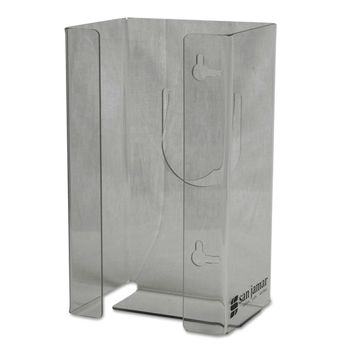 Glove Dispensers | San Jamar G0803 1-Box 5.5 in. x 3.75 in. x 10 in. Plexiglas Disposable Glove Dispenser - Plexiglas Clear image number 0