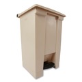 Indoor Waste Receptacles | Rubbermaid Commercial FG614400BEIG 12 Gallon Indoor Utility Step-On Plastic Waste Container - Beige image number 4