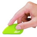 Knives & Multi-Purpose Tools | slice 00200 0.1 in. Ceramic Blade 2.4 in. Plastic Handle Fixed Non Replaceable Micro Safety Blade Safety Cutters - Green image number 4