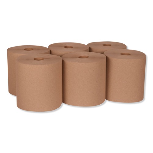 Perforated Roll & Hand Towels | Tork RK8002 Universal 7.88 in. x 800 ft. 1-Ply Hand Towel Roll - Natural (6/Carton) image number 0
