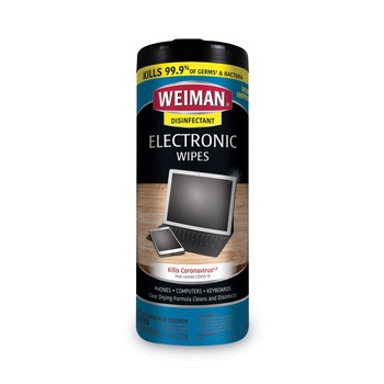  | WEIMAN 93 1-Ply 7 in. x 8 in. E-tronic Wipes - White